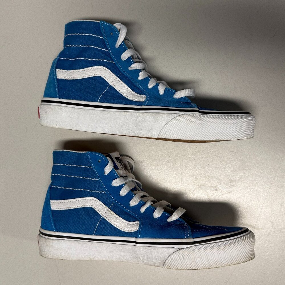 Vans blue hightops w7